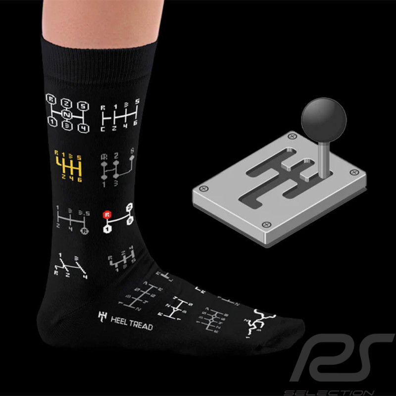 Chaussettes Inspiration TMGPS 911 GT3 RS Gearbox Save the Manuals Noir - mixte - Pointure 41/46