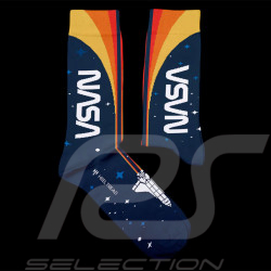 Chaussettes Inspiration Nasa Space Shuttle Bleu / Orange - mixte - Pointure 41/46