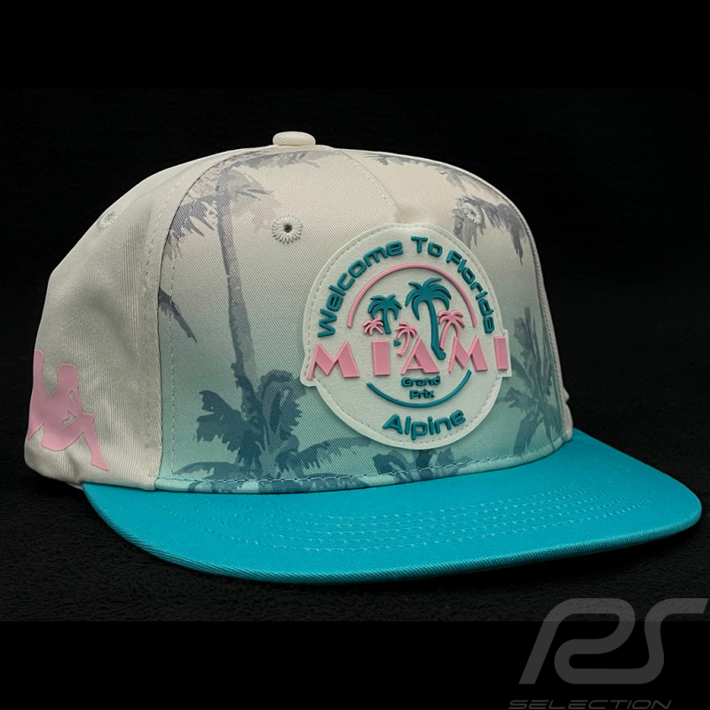 Alpine Cap F1 Team Miami GP Doohan Gasly Weiß / Blau / Rosa 38228HW-A00