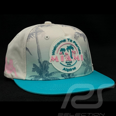 Alpine Cap F1 Team Miami GP Doohan Gasly Weiß / Blau / Rosa 38228HW-A00