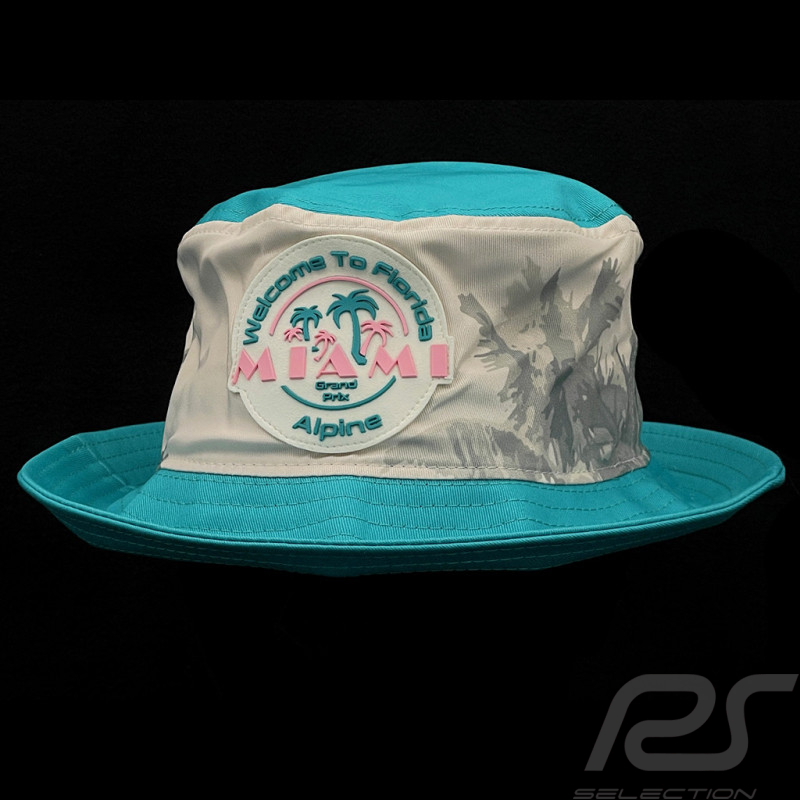 Alpine Bucket Hat F1 Team GP Miami Doohan Gasly Weiß / Blau / Rosa 38228IW-A00