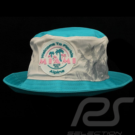 Alpine Bucket Hat F1 Team GP Miami Doohan Gasly Weiß / Blau / Rosa 38228IW-A00