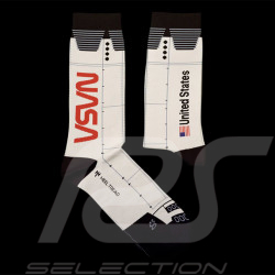 Chaussettes Inspiration Nasa Discovery Shuttle Blanc / Noir - mixte - Pointure 41/46