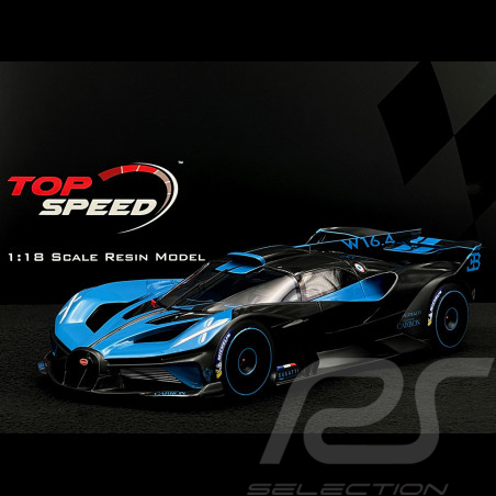 Bugatti Bolide 2020 Blau / Schwarz 1/18 Top Speed TS0434