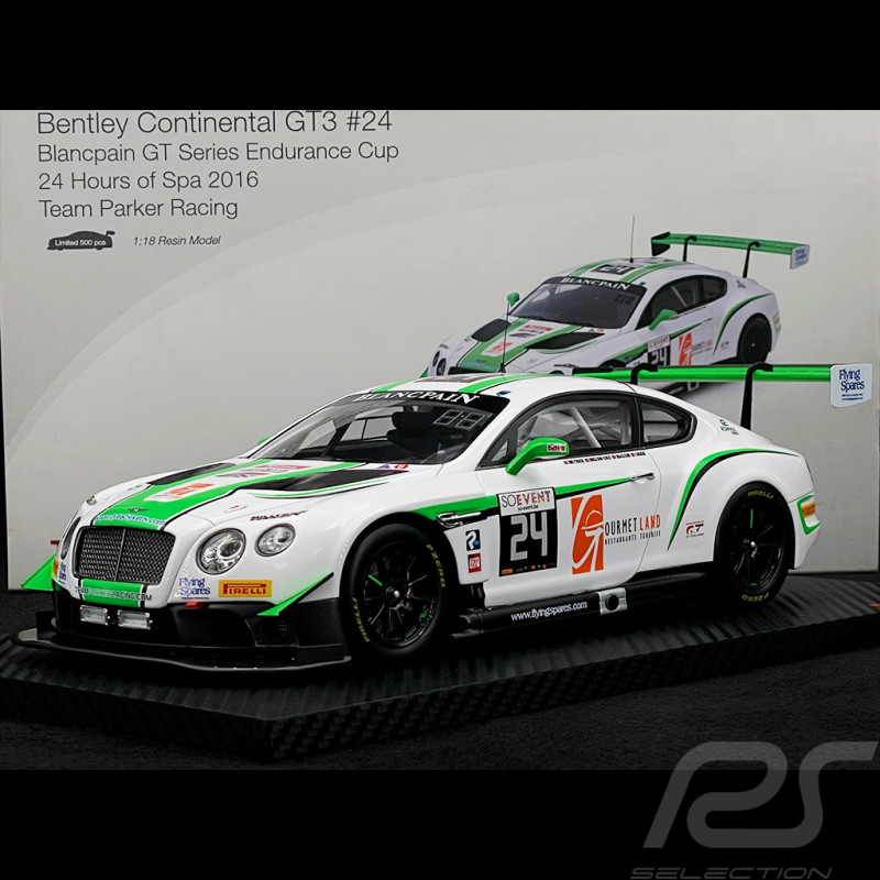 Bentley Continental GT3 n° 24 24h Spa 2016 1/18 True Scale Models TSM181012R