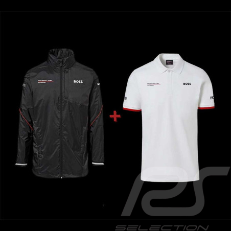 Duo Porsche Jacke Motorsport BOSS + Porsche Polo-Shirt Motorsport