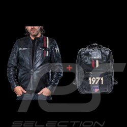 Duo Steve McQueen Jacke Le Mans 1971 + Rucksack Leder