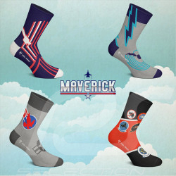 4 Paar Inspiration Top Gun Maverick Aircraft Socken Boxset