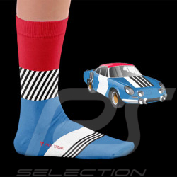 Chaussettes Inspiration Renault Alpine A110 Classic Rally 1972 Rouge / Bleu / Blanc - mixte - Pointure 41/46