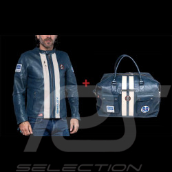 Duo Carroll Shelby Jacke Cobra 98 + Ledertasche Royalblau