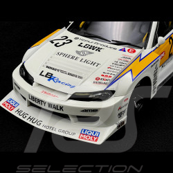 Nissan Silvia S15 Coupé n°23 2021 Weiß / Gelb 1/18 Top Speed TS0418