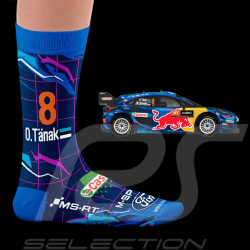 Chaussettes Inspiration Ford Puma Rally1 Ott Tänak M-Sport Bleu / Violet - mixte - Pointure 41/46