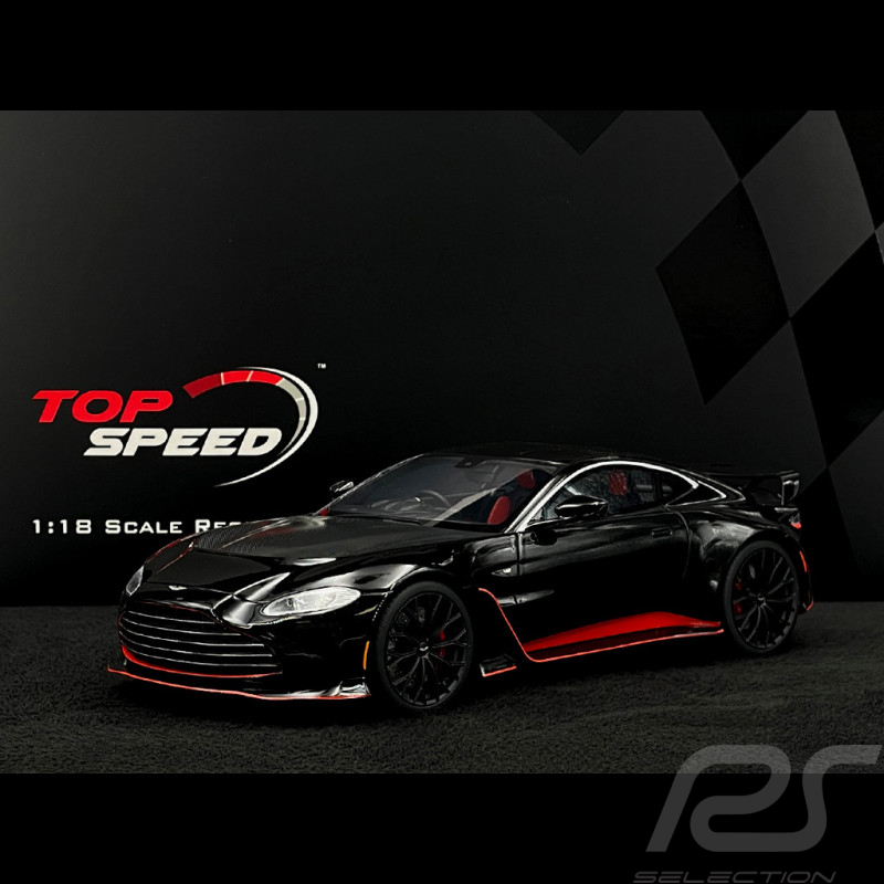 Aston Martin V12 Vantage 2022 Black / Red 1/18 Top Speed TS0452