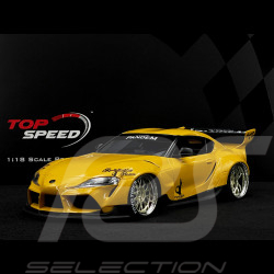 Toyota GR Supra Pandem Rocketbunny V1.0 2019 Jaune 1/18 Top Speed TS0357