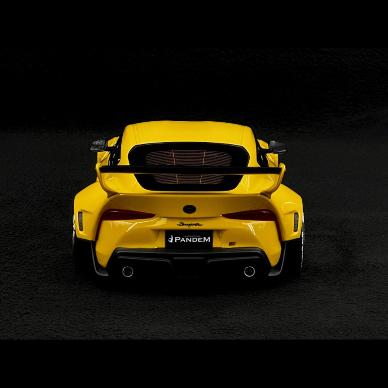 Toyota GR Supra Pandem Rocketbunny V1.0 2019 Yellow 1/18 Top Speed