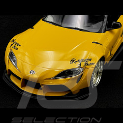 Toyota GR Supra Pandem Rocketbunny V1.0 2019 Jaune 1/18 Top Speed TS0357