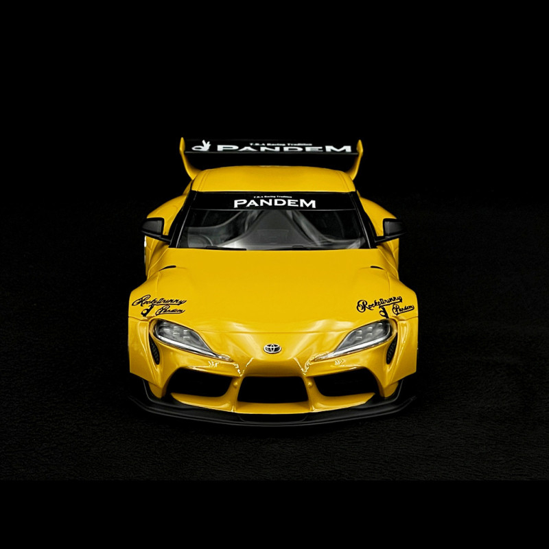 Toyota GR Supra Pandem Rocketbunny V1.0 2019 Yellow 1/18 Top Speed