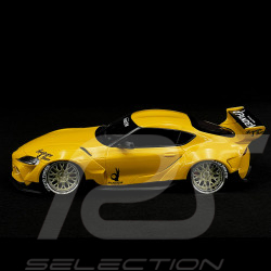 Toyota GR Supra Pandem Rocketbunny V1.0 2019 Jaune 1/18 Top Speed TS0357