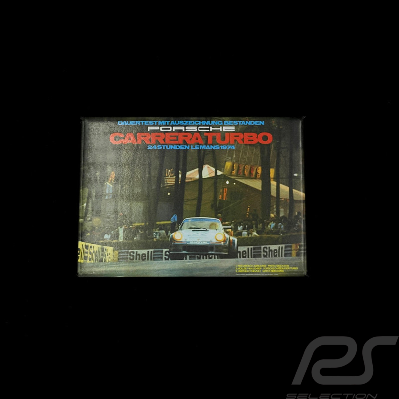 Plaque aimantée Porsche Carrera RSR Turbo n°22 24h Le Mans 1974 MAP01550624