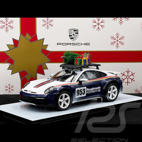 Porsche 911 Dakar Typ 992 2023 Roughroads mit Weihnachtsbaum und Geschenken 1/18 Spark WAP0211680SXMS