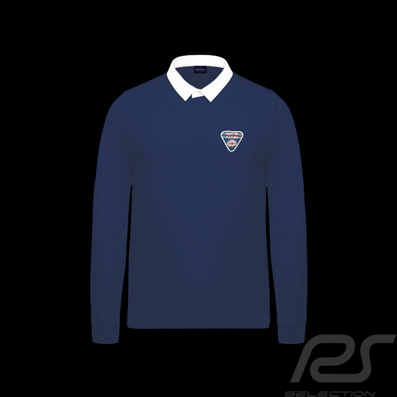 Polo Martini Racing manches longues Bleu Marine - homme