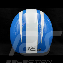 Steve McQueen Helmet Inspired ISDT 64 Replica Blue with white stripes