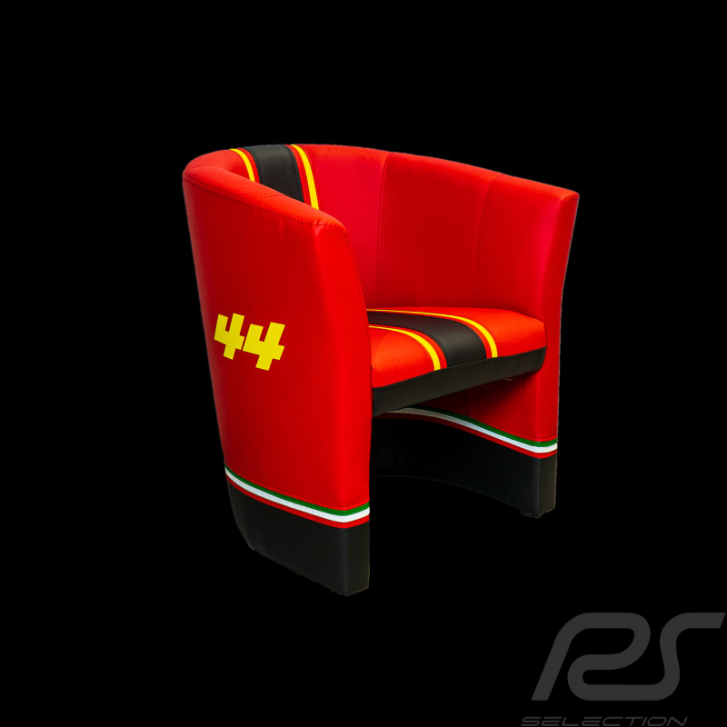 Fauteuil cabriolet Racing F1 n° 44 Lewis Rouge / Noir