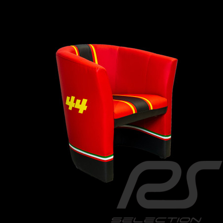 Fauteuil cabriolet Racing F1 n° 44 Lewis Rouge / Noir