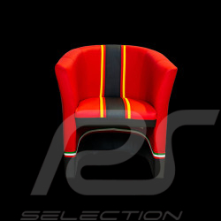 Fauteuil cabriolet Racing F1 n° 44 Lewis Rouge / Noir