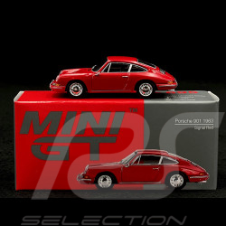 Porsche 911 Coupe Typ 901 1963 Signal Rot 1/64 Mini GT MGT00695-L