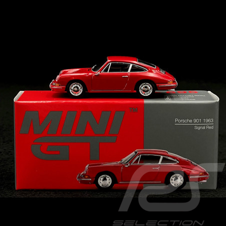 Porsche 911 Coupe Typ 901 1963 Signal Rot 1/64 Mini GT MGT00695-L