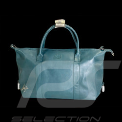 Big Leather Bag Steve McQueen 24h Le Mans Nolan Petrol Blue 27281-9098