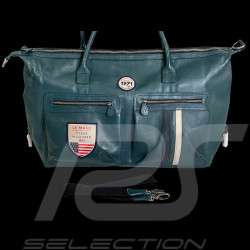 Big Leather Bag Steve McQueen 24h Le Mans Nolan Petrol Blue 27281-9098