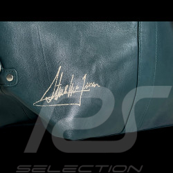 Big Leather Bag Steve McQueen 24h Le Mans Nolan Petrol Blue 27281-9098