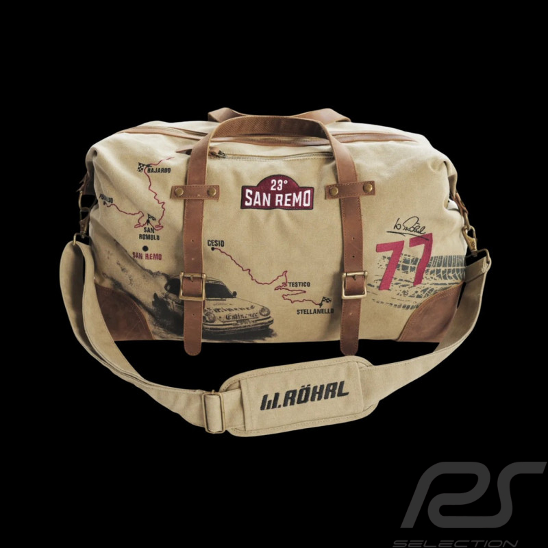 Sac de voyage Walter Röhrl San Remo 1981 Weekender Beige