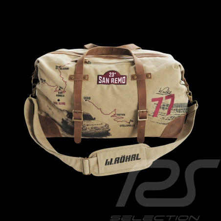 Walter Röhrl Reisetasche San Remo 1981 Weekender Beige