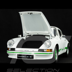 Kit Porsche 911 Carrera RS 2.7 1973 Blanc Grand-Prix / Bandes Vertes 1/8 à monter Ixo Models