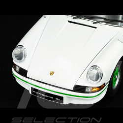 Kit Porsche 911 Carrera RS 2.7 1973 Blanc Grand-Prix / Bandes Vertes 1/8 à monter Ixo Models