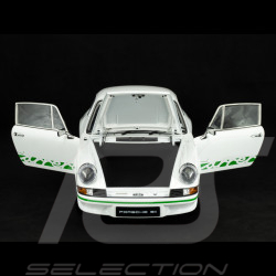 Kit Porsche 911 Carrera RS 2.7 1973 Blanc Grand-Prix / Bandes Vertes 1/8 à monter Ixo Models