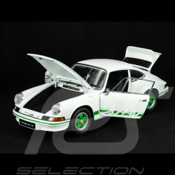 Kit Porsche 911 Carrera RS 2.7 1973 Blanc Grand-Prix / Bandes Vertes 1/8 à monter Ixo Models