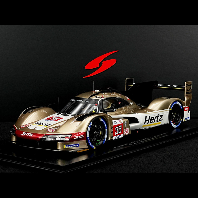 Spark 1:43 Porsche 963 #38 Hertz Team Jota WEC 2024 Button