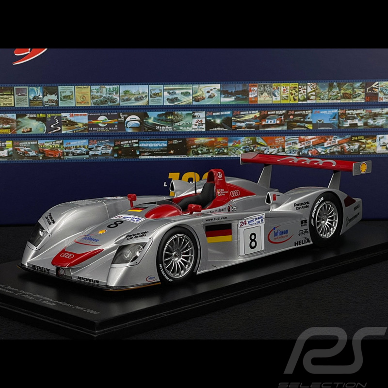 Audi R8 n° 8 Sieger 24h Le Mans 2000 1/18 Spark 18LM00