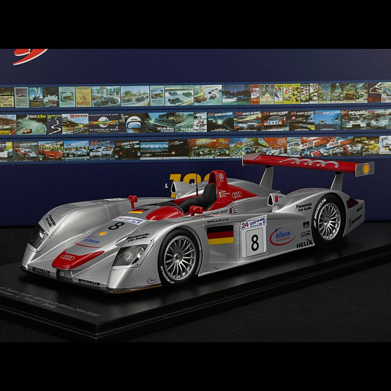 Diecast model cars Audi R8 Le Mans 1/18 Spark Le Mans 2004