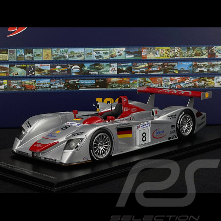 Audi R8 n° 8 Vainqueur 24h Le Mans 2000 1/18 Spark 18LM00