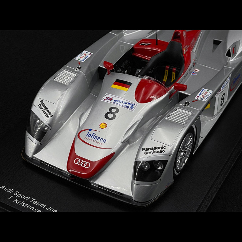 Miniature Spark 1:18 Audi R8 #8 - Vainqueur Le Mans 2000 - Biela/Kristensen/Pirro