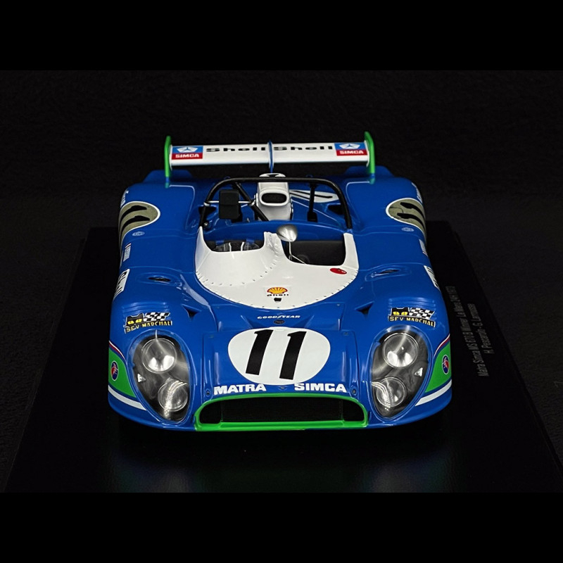 Spark 1/18 Matra Simca MS670B Bleu – Vainqueur Des 24h Du Mans 1973 – Collectionneur