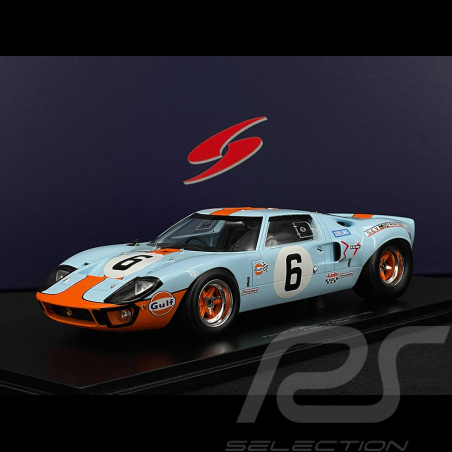 Ford GT40 n° 6 Vainqueur 24h Le Mans 1969 1/18 Spark 18LM69