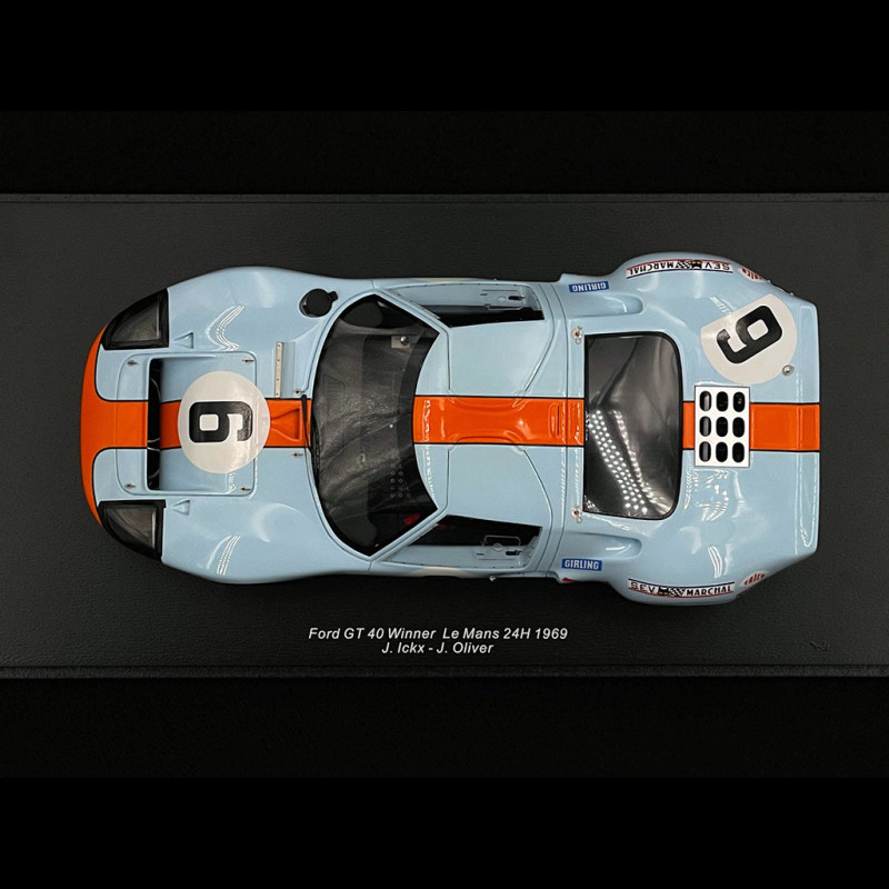 Spark 1:18 Ford GT 40 No.9 Winner 24h Le Mans 1968 P. Rodriguez - L. Bianchi - GTR Models