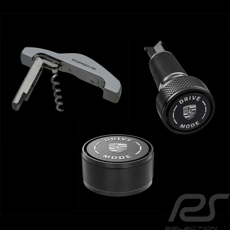 Porsche Set Flaschenöffner + Korkenzieher + Weinkorken