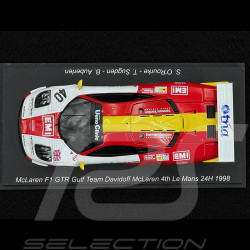 McLaren F1 GTR n° 40 4. 24h Le Mans 1998 1/43 Spark S6681